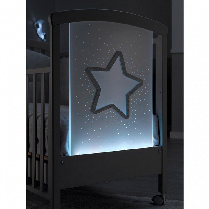 Детская кроватка Erbesi Star LED — как выглядит в жизни
