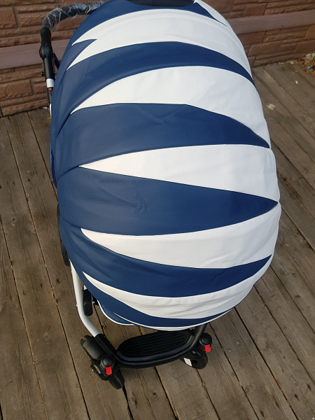 Детская коляска Mikrus Cruiser Premium 3 в 1, 100% эко-кожа фото 4