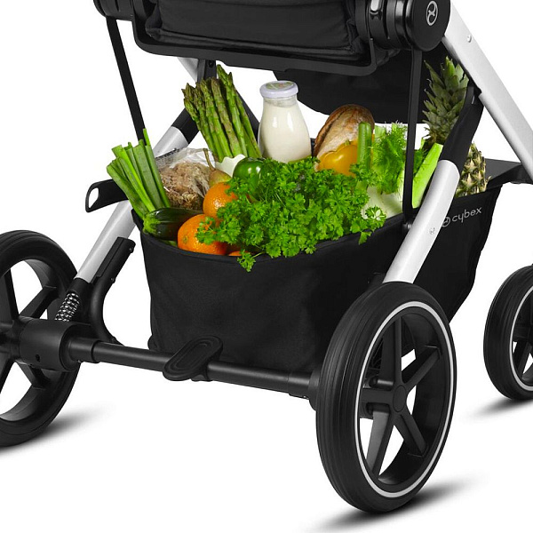 Детская прогулочная коляска Cybex Balios S Lux на серебряной раме фото 10