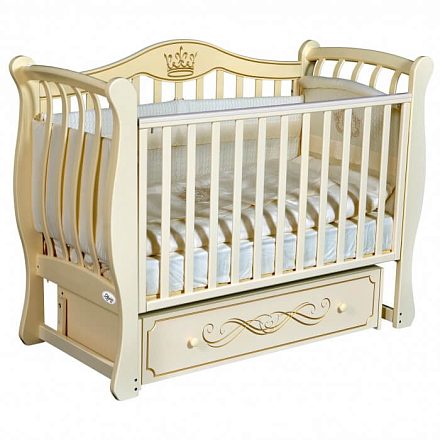 Детская кроватка Oliver Florencia Elegance, универсальный маятник/ящик