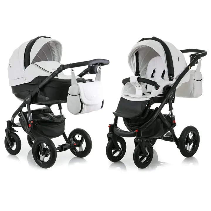 Детская коляска Adamex Barletta Deluxe (Carbon) 2 в 1 — как выглядит в жизни