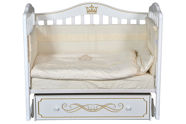 Детская кроватка Антел Алита 77, автостенка/универсальный маятник фото 1