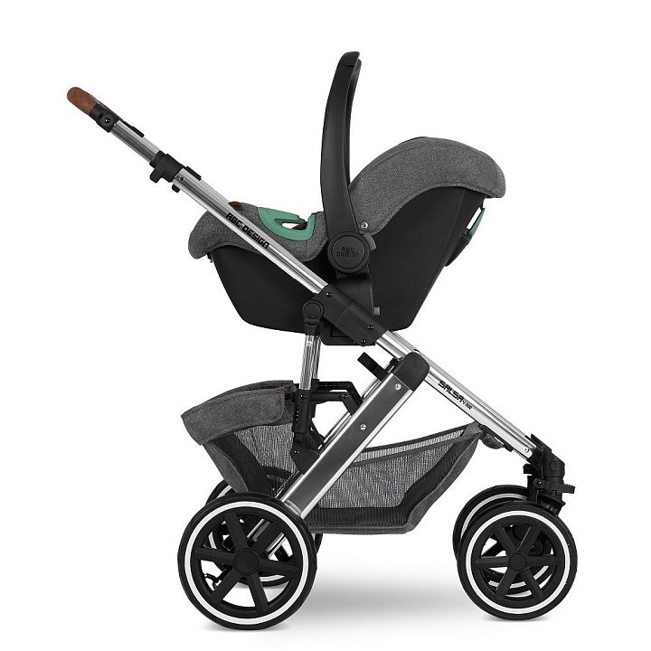 Детская коляска ABC-Design Salsa 4 Air 2 в 1 на серебряной раме — как выглядит в жизни