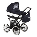 Детская коляска Jedo Classic Bartatina Alu Plus 2 в 1 (22 black
						
					) — Фото