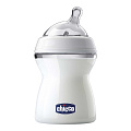 Бутылочка Chicco Natural Feeling сил. соска с наклоном, средний поток, PP, 2+, 250 мл (310205204) — Фото