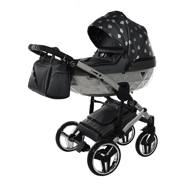 Детская коляска Junama Glow V2 3 в 1 на серебряной раме фото 7