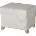 Пуфик с ящиком Micuna Foot Rest (Grey Stripes / Ножки Natural) — Фото