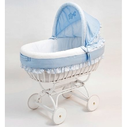 Детская кроватка Italbaby люлька Polvere Di Stelle голубая