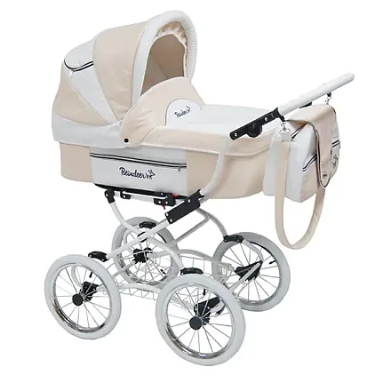 Детская коляска Reindeer Prestige Lily 3 в 1, экокожа