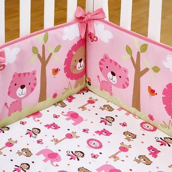 Комплект в кроватку Giovanni Shapito Pink Zoo Джованни Шапито Пинк Зу, 7 предметов фото 2