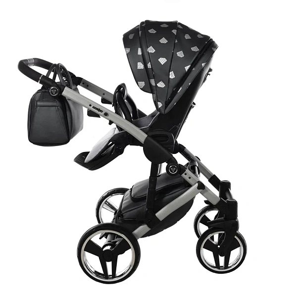 Детская коляска Junama Glow V2 3 в 1 на серебряной раме фото 13