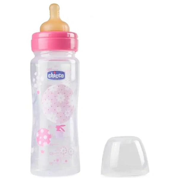 Бутылочка Chicco Well-Being Boy / Girl Чико Велл-Биинг Бой / Герл 330 мл, 4 мес.+, лат. соска, РР фото 4