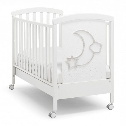Детская кроватка Erbesi Moon LED, ящик
