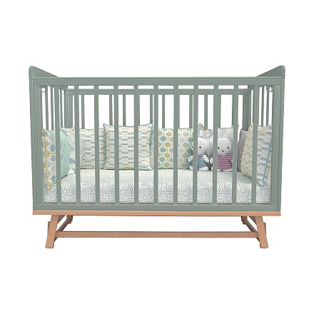 Детская кроватка Indigo Flora, продольный маятник