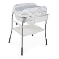 Пеленальный столик с ванночкой Chicco Cuddle & Bubble Comfort (Cool Grey
						
					) — Фото