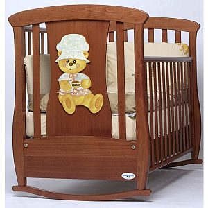 Детская кроватка Baby Italia Ivan con Orso, полозья