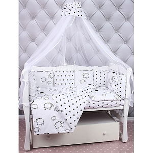 Комплект в кроватку AmaroBaby Home Elite, 4 предмета, бязь