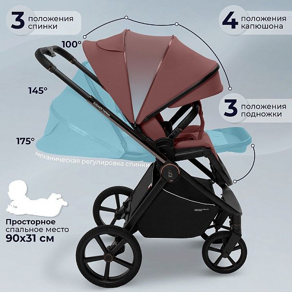 Детская коляска Sweet Baby Elegante Therma 3 в 1 фото 9