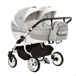 Детская коляска Indigo INDIGO Duo 2 в 1 на белой раме
