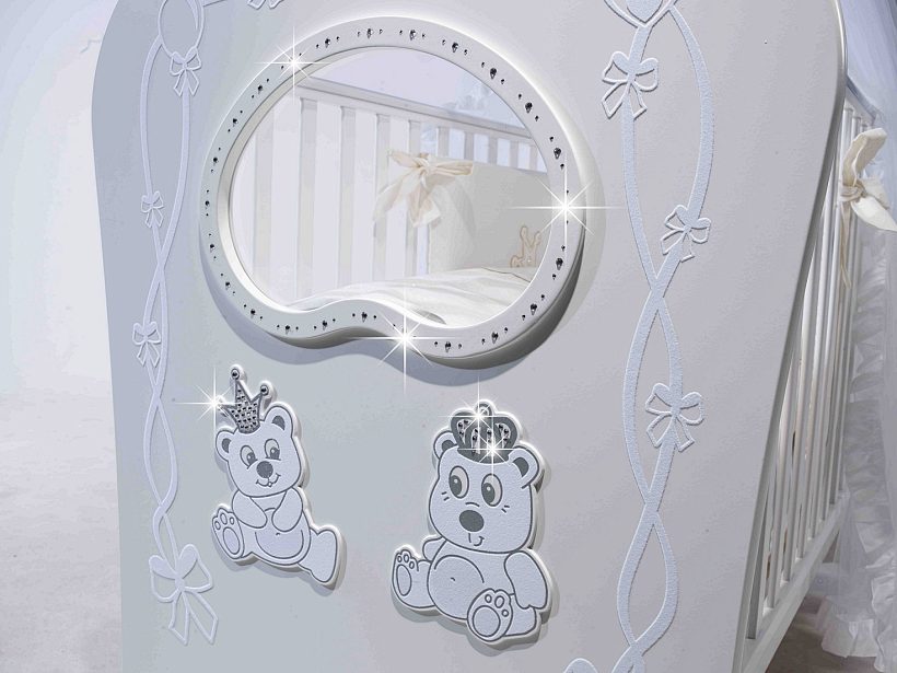 Кроватка Feretti FMS Oblo Majesty Brillante — как выглядит в жизни