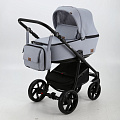 Детская коляска BeBe-Mobile Gusto Deluxe 2 в 1, эко-кожа (GU117 (серо-сиреневая перфорированная кожа)
						
					) — Фото