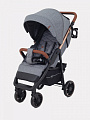 Детская прогулочная коляска Mowbaby Ride 2022 на золотой раме (Grey
						
					) — Фото