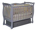 Детская кроватка Кедр Viola 3 автостенка/универсальный маятник (Серый
						
					) — Фото