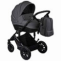 Детская коляска Indigo Coin 3 в 1 (Темно-серый
						
					) — Фото