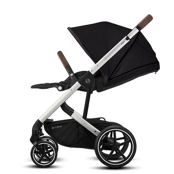 Детская прогулочная коляска Cybex Balios S Lux на серебряной раме фото 5