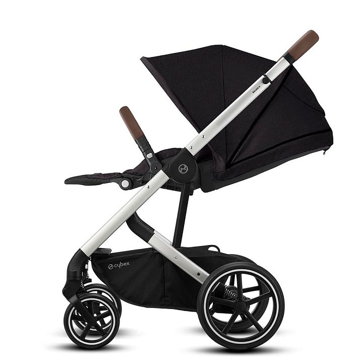 Детская прогулочная коляска Cybex Balios S Lux на серебряной раме — как выглядит в жизни