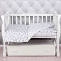 Комплект постельного белья в кроватку AmaroBaby Baby Boom из бязи, 3 предмета (Мышонок) — Фото