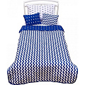 Покрывало + 2 декоративные подушки для дошкольников Shapito by Giovanni Z-Kids 170 х 110 см (Blue) — Фото