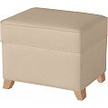 Пуфик с ящиком Micuna Foot Rest (Plain Brown / Ножки Natural) — Фото