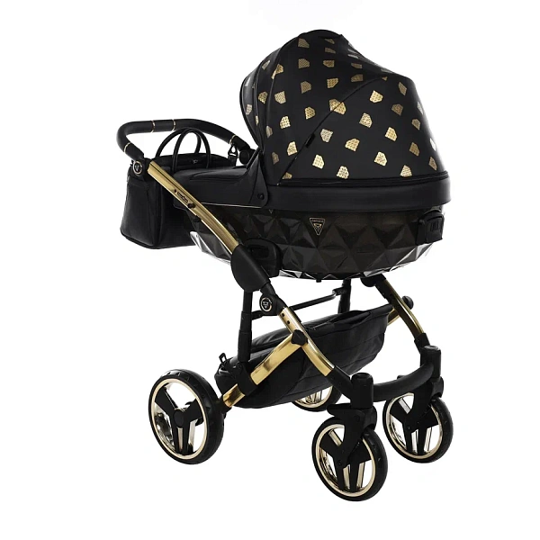 Детская коляска Junama Glow V2 3 в 1 на золотой раме фото 6