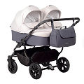 Детская коляска Indigo Charlotte Sity Duo 2 в 1 (Cs 01 (т.серый+св.бежевый)
						
					) — Фото