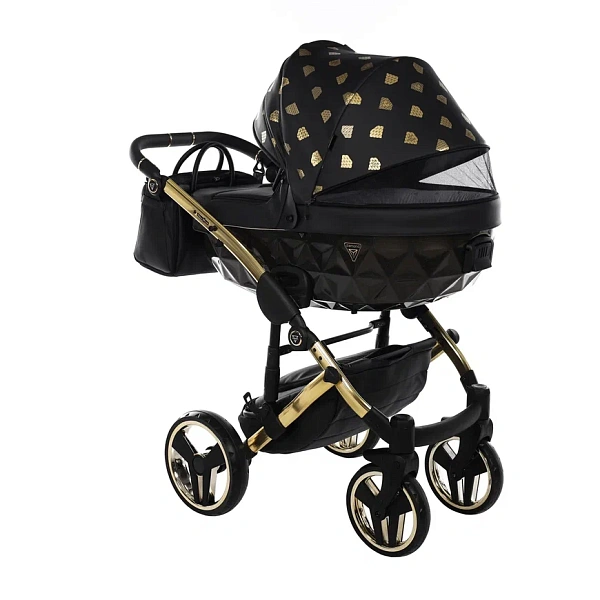 Детская коляска Junama Glow V2 3 в 1 на золотой раме фото 5
