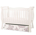 Детская кроватка Amarobaby Sweet Bear (маятник поперечный) (Белый
						
					) — Фото