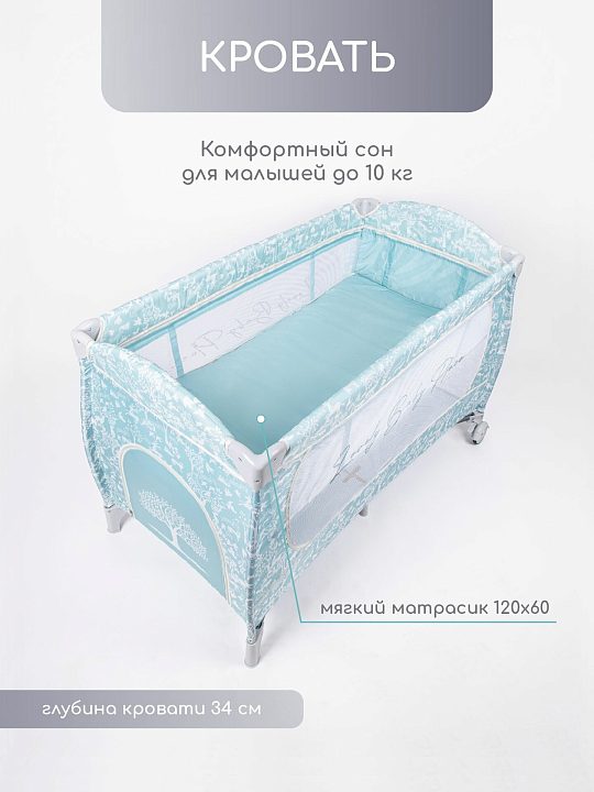 Детский манеж-кровать Amarobaby Happy Place — как выглядит в жизни