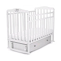 Детская кроватка Sweet Baby Luciano, поперечный маятник + ящик (Bianco белый ) — Фото