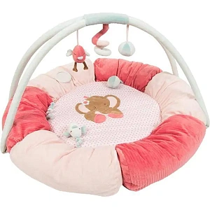 Круглый игровой коврик Nattou Charlotte & Rose Жираф и Слоник 655231