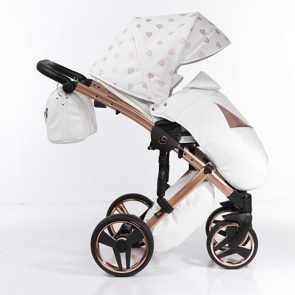 Детская коляска Junama Diamond Glow 2 в 1, эко кожа фото 10