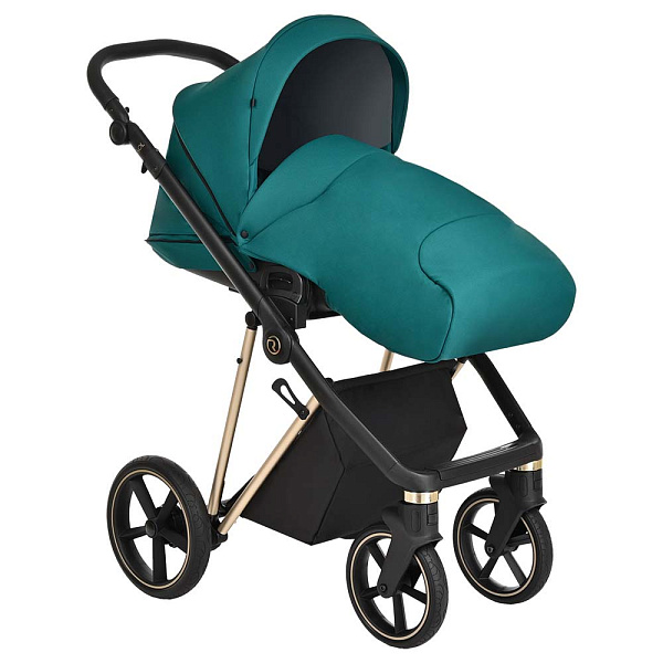Детская коляска Roan Sol Luxury 2 в 1 на золотой раме фото 5
