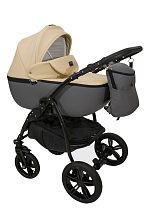 Детская коляска Jaxee Rosa 3 в 1, 100% экокожа