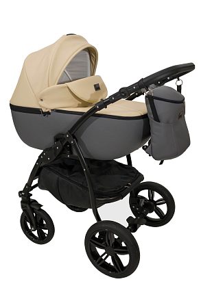 Детская коляска Jaxee Rosa 3 в 1, 100% экокожа