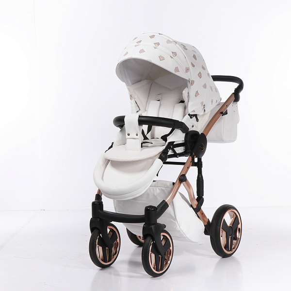 Детская коляска Junama Diamond Glow 2 в 1, эко кожа фото 15