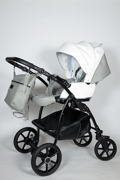 Детская коляска Jaxee Rosa 2 в 1, 100% эко кожа фото 5