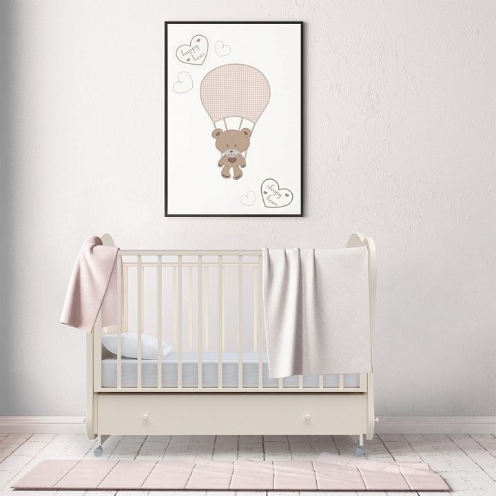 Детская кроватка Nuovita Stanzione Cute Bear Swing, поперечный маятник — как выглядит в жизни