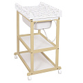 Пеленальный стол Ceba Baby Laura (W-650-903-100 Beech Матрасик Dream Roll-Over White) — Фото