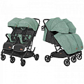 Детская прогулочная коляска для двойни Carrello Presto Duo  CRL-5506 (Tea Green
						
					) — Фото