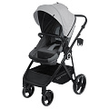 Детская прогулочная коляска-трансформер Indigo Shuttle (св.серый-темно-серый
						
					) — Фото